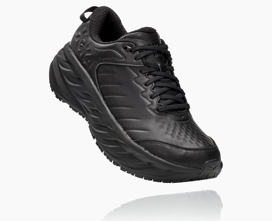 Hoka One One Bondi Sr - Men's Running Shoes - Black - UK 869BZLTWM
